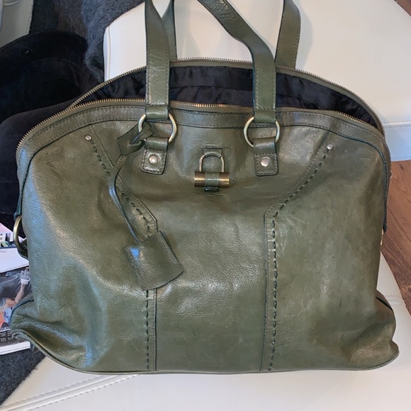 ysl green bag